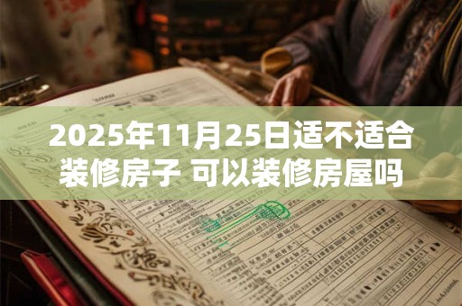 2025年11月25日适不适合装修房子 可以装修房屋吗