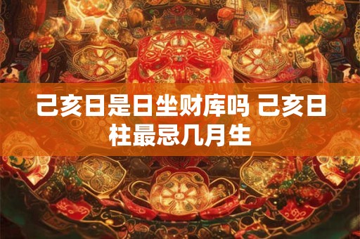 己亥日是日坐财库吗 己亥日柱最忌几月生 己亥日是日坐财库吗 己亥日柱最忌几月生