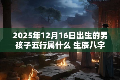2025年12月16日出生的男孩子五行属什么 生辰八字取名