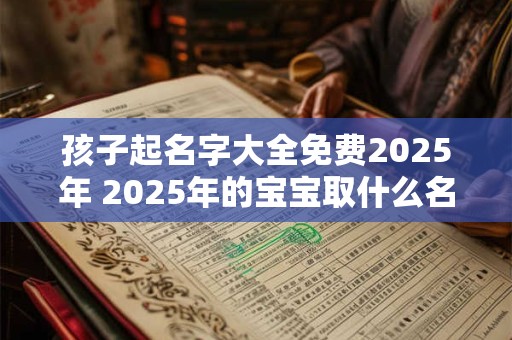 孩子起名字大全免费2025年 2025年的宝宝取什么名字好