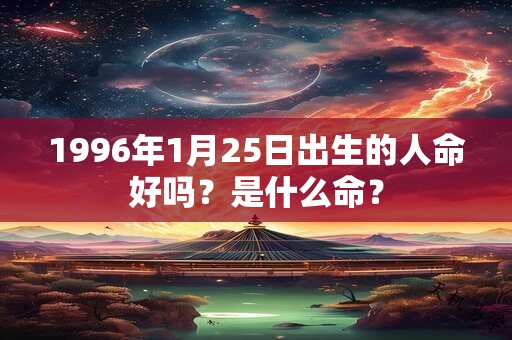 1996年1月25日出生的人命好吗？是什么命？