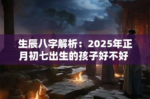 生辰八字解析：2025年正月初七出生的孩子好不好 是什么命