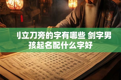 刂立刀旁的字有哪些 剑字男孩起名配什么字好
