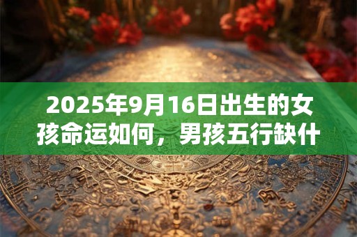 2025年9月16日出生的女孩命运如何，男孩五行缺什么