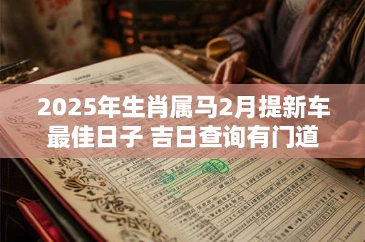 2025年生肖属马2月提新车最佳日子 吉日查询有门道