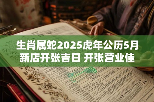 生肖属蛇2026虎年公历5月新店开张吉日 开张营业佳期