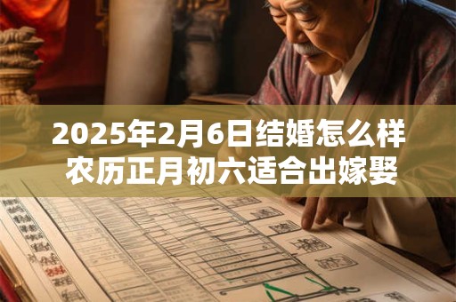 2025年2月6日结婚怎么样 农历正月初六适合出嫁娶亲吗