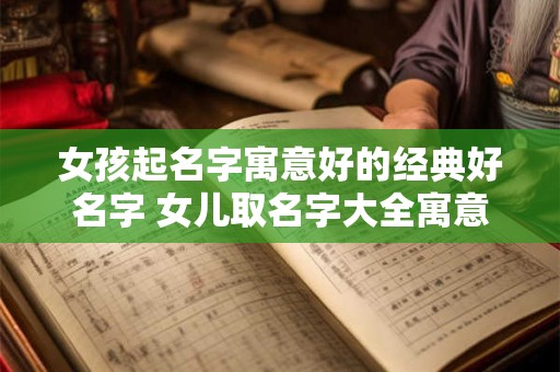 女孩起名字寓意好的经典好名字 女儿取名字大全寓意深远