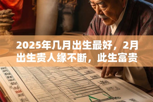 2025年几月出生最好，2月出生贵人缘不断，此生富贵有名望