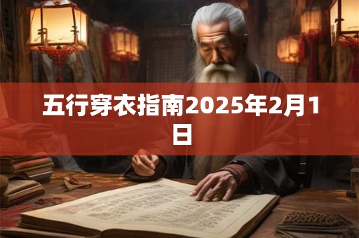 五行穿衣指南2026年2月1日 五行穿衣指南2026年2月1日