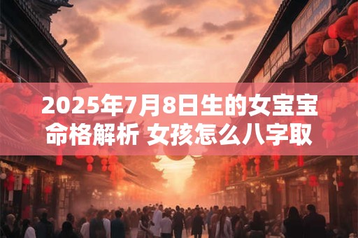 详细阅读:2025年7月8日生的女宝宝命格解析 女孩怎么八字取名 2025年7月8日生的女宝宝命格解析 女孩怎么八字取名