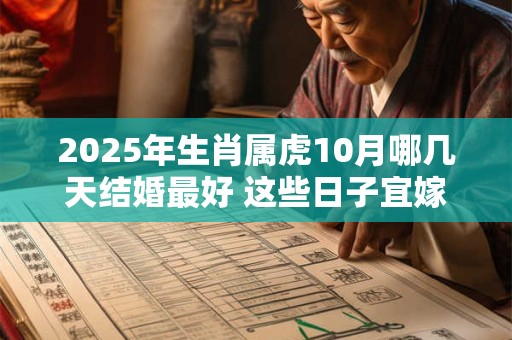 2025年生肖属虎10月哪几天结婚最好 这些日子宜嫁娶