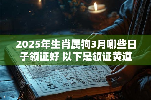 2025年生肖属狗3月哪些日子领证好 以下是领证黄道吉日