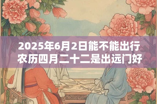 2025年6月2日能不能出行 农历四月二十二是出远门好日子吗