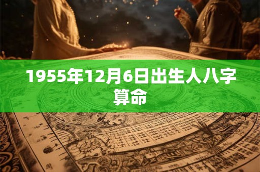 1955年12月6日出生人八字算命