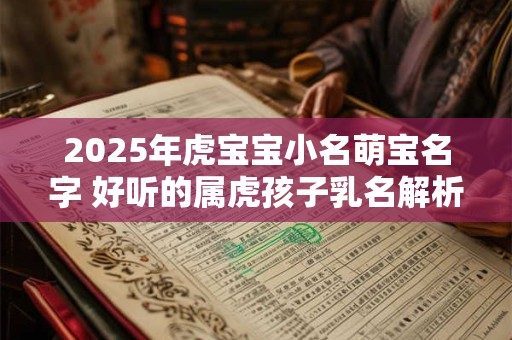 2025年虎宝宝小名萌宝名字 好听的属虎孩子乳名解析