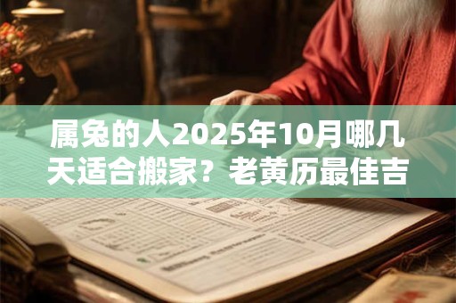 属兔的人2025年10月哪几天适合搬家？老黄历最佳吉日吉时