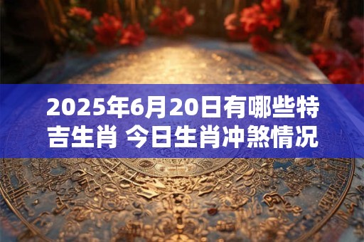 2025年6月20日有哪些特吉生肖 今日生肖冲煞情况
