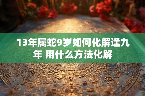 13年属蛇9岁如何化解逢九年 用什么方法化解