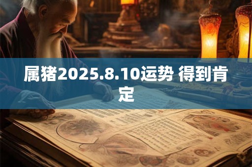 属猪2025.8.10运势 得到肯定