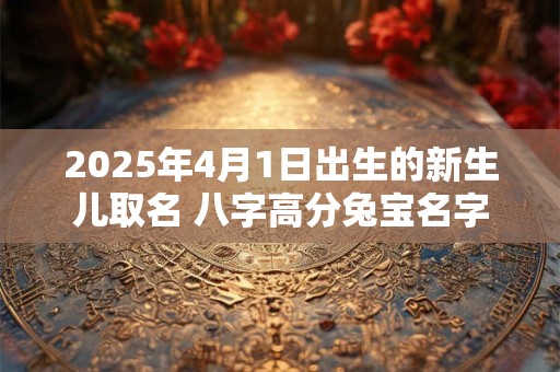 2025年4月1日出生的新生儿取名 八字高分兔宝名字