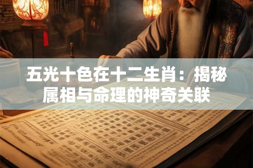 五光十色在十二生肖：揭秘属相与命理的神奇关联
