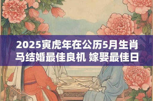 2025寅虎年在公历5月生肖马结婚最佳良机 嫁娶最佳日子