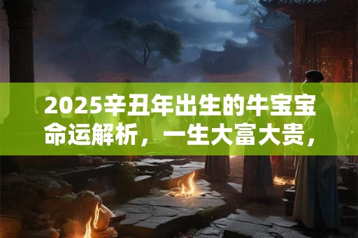 2025辛丑年出生的牛宝宝命运解析，一生大富大贵，名利双收