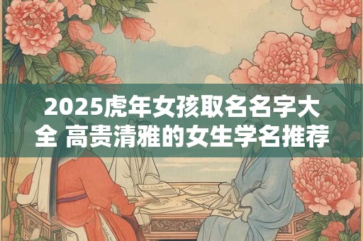 2025虎年女孩取名名字大全 高贵清雅的女生学名推荐