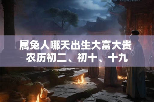 属兔人哪天出生大富大贵 农历初二、初十、十九