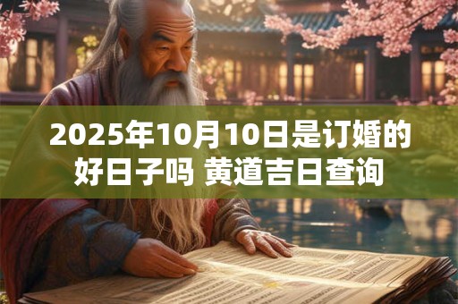 2025年10月10日是订婚的好日子吗 黄道吉日查询