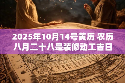 2025年10月14号黄历 农历八月二十八是装修动工吉日吗
