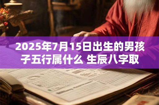 2025年7月15日出生的男孩子五行属什么 生辰八字取名 2025年7月15日出生的男孩子五行属什么 生辰八字取名