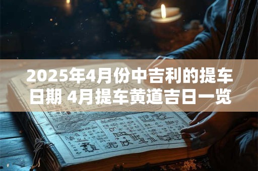 2025年4月份中吉利的提车日期 4月提车黄道吉日一览表