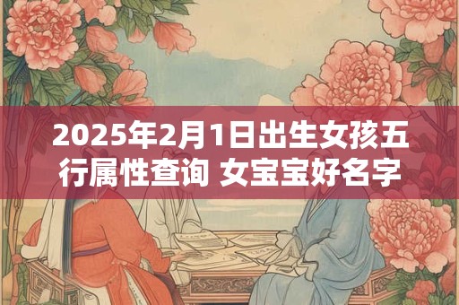 2025年2月1日出生女孩五行属性查询 女宝宝好名字合集