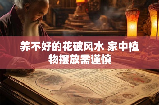 养不好的花破风水 家中植物摆放需谨慎 养不好的花破风水 家中植物摆放需谨慎