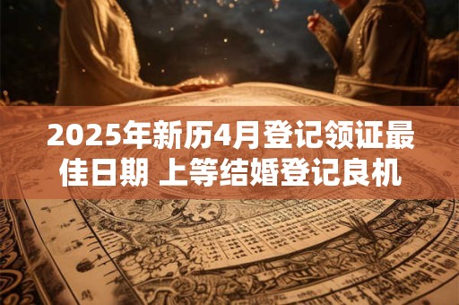 2025年新历4月登记领证最佳日期 上等结婚登记良机