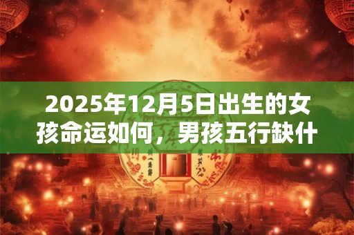 2025年12月5日出生的女孩命运如何，男孩五行缺什么
