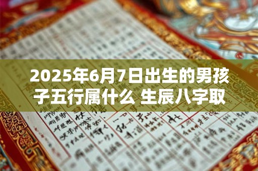 2025年6月7日出生的男孩子五行属什么 生辰八字取名