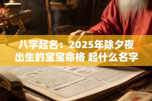 八字起名：2025年除夕夜出生的宝宝命格 起什么名字好