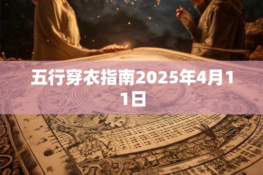 五行穿衣指南2025年4月11日