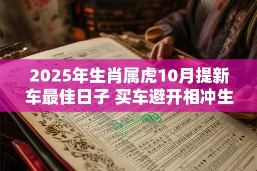 详细阅读:2025年生肖属虎10月提新车最佳日子 买车避开相冲生肖 2025年生肖属虎10月提新车最佳日子 买车避开相冲生肖
