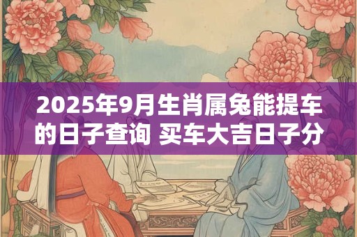 2025年9月生肖属兔能提车的日子查询 买车大吉日子分析