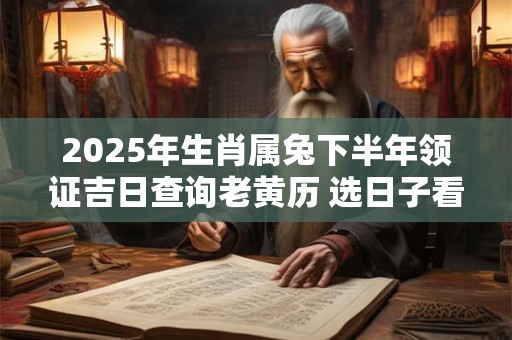 2025年生肖属兔下半年领证吉日查询老黄历 选日子看八字