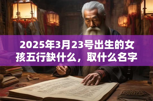 2025年3月23号出生的女孩五行缺什么，取什么名字好