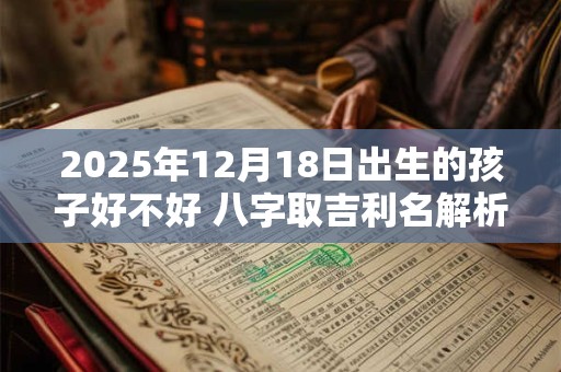2025年12月18日出生的孩子好不好 八字取吉利名解析