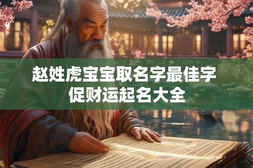赵姓虎宝宝取名字最佳字 促财运起名大全