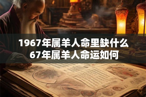 1967年属羊人命里缺什么 67年属羊人命运如何