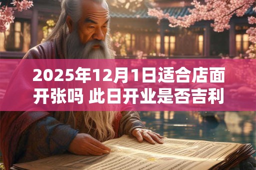 2025年12月1日适合店面开张吗 此日开业是否吉利