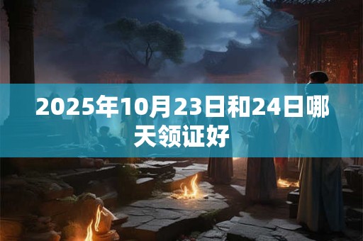 2025年10月23日和24日哪天领证好
